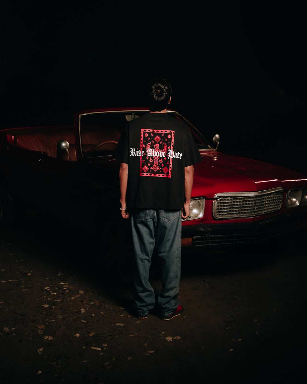 Rise Above Hate Tee — Men